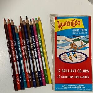 Vintage Laurentien colored pencils-12 pack